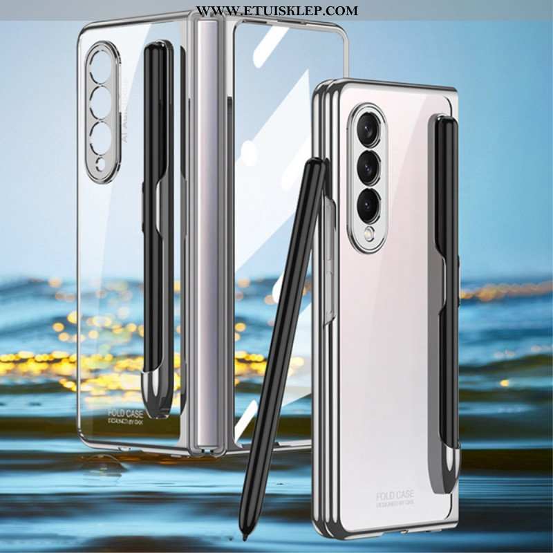 Etui do Samsung Galaxy Z Fold 3 5G Przezroczysty Z Uchwytem Na Rysik Gkk